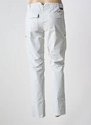 Pantalon slim țesătură poplin mărime normală gri deschis LEON & HARPER femeie