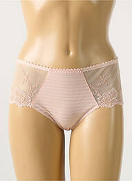 Shorty efect material satinat roz LOUISA BRACQ femme
