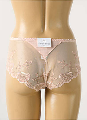 Shorty efect material satinat roz LOUISA BRACQ femeie