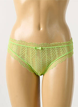 Chilot efect material satinat verde SIMONE PERELE femeie