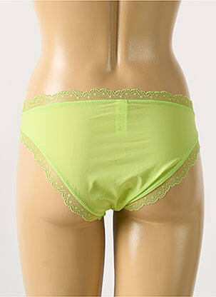 Chilot efect material satinat verde SIMONE PERELE femeie