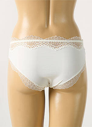 Chilot efect material satinat alb SIMONE PERELE femeie