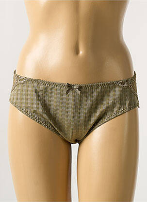Chilot efect material satinat verde PRIMADONNA femeie