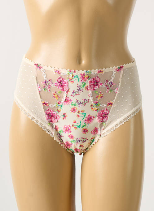 Chilot cu talie înaltă ușoară și transparentă bej MARIE JO femme