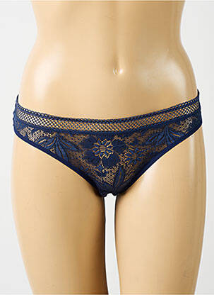 Chilot efect material satinat albastru SIMONE PERELE femeie