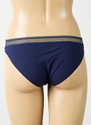 Chilot efect material satinat albastru SIMONE PERELE femeie