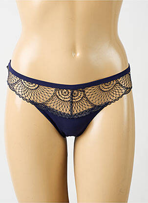 Chilot efect material satinat albastru SIMONE PERELE femeie