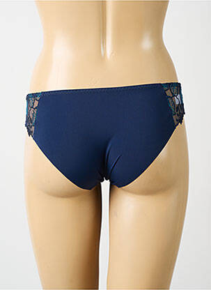 Shorty efect material satinat albastru SIMONE PERELE femeie