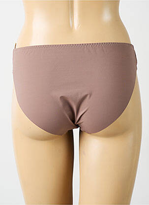 Chilot efect material satinat maro SIMONE PERELE femeie