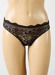 Chilot efect material satinat negru SIMONE PERELE femme
