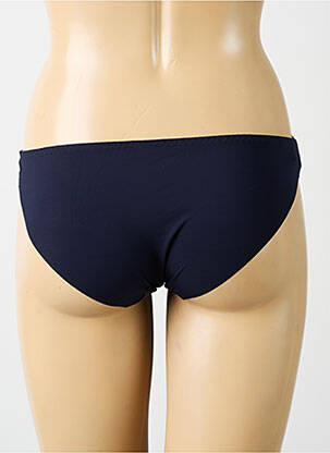 Chilot efect material satinat albastru SIMONE PERELE femme