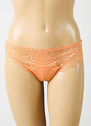 Chilot efect material satinat portocalie SIMONE PERELE femeie