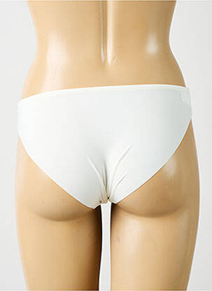 Chilot efect material satinat alb SIMONE PERELE femeie