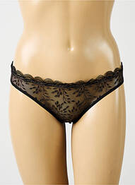 Chilot efect material satinat negru SIMONE PERELE femme