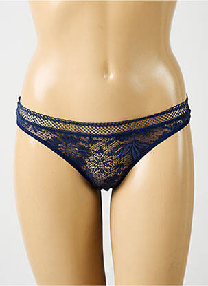 Chilot efect material satinat albastru SIMONE PERELE femeie