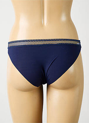 Chilot efect material satinat albastru SIMONE PERELE femeie