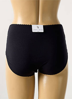 Shorty efect material satinat negru LOUISA BRACQ femeie