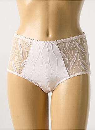 Shorty efect material satinat roz LOUISA BRACQ femeie