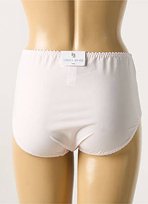 Shorty efect material satinat roz LOUISA BRACQ femeie