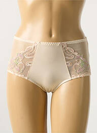 Shorty efect material satinat bej LOUISA BRACQ femme