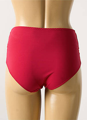 Shorty efect material satinat roșu SIMONE PERELE femeie