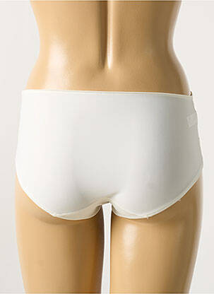 Shorty efect material satinat alb SIMONE PERELE femeie