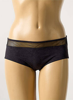 Shorty efect material satinat negru MARIE JO femeie