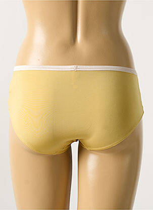 Shorty efect material satinat galben MEY femeie