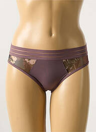 Chilot efect material satinat violet MAISON LEJABY femme