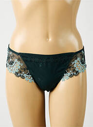 Șnur efect material satinat verde SIMONE PERELE femme