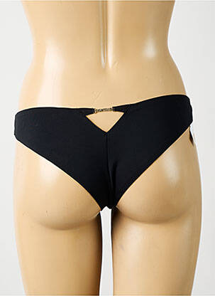 Tanga efect material satinat negru CHANTELLE femeie