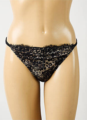 Tanga broderie negru AMBRA femeie