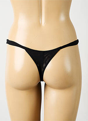 Tanga broderie negru AMBRA femeie