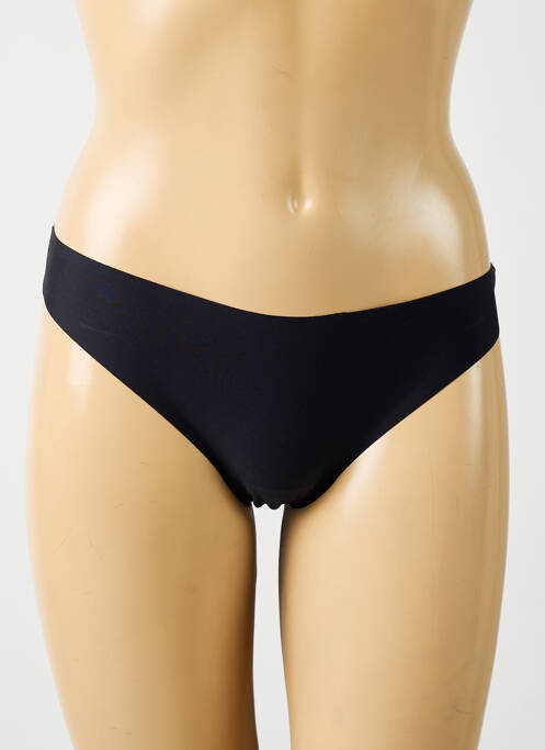 Șnur efect material satinat negru SIMONE PERELE femme