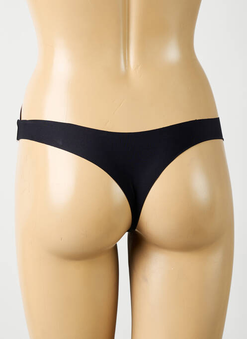 Șnur efect material satinat negru SIMONE PERELE femme