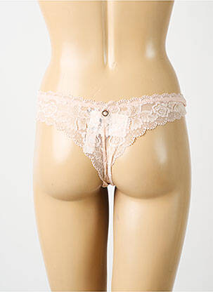 Tanga țesătură dantelă culoare piersică AUBABE femeie