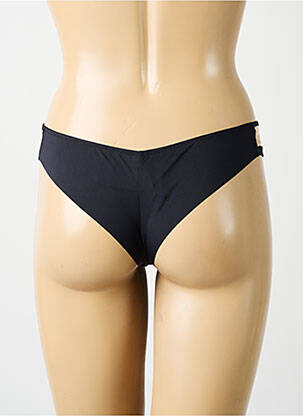 Tanga efect material satinat negru MARIE JO femeie