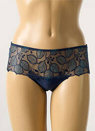 Shorty efect material satinat albastru SIMONE PERELE femme