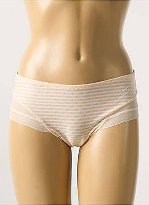 Shorty efect material satinat bej PRIMADONNA femeie