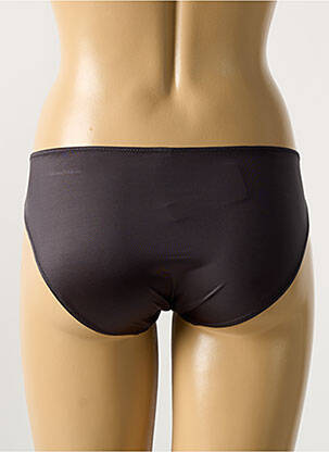 Chilot efect material satinat negru MAISON LEJABY femeie