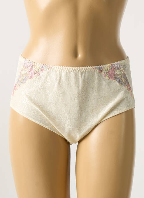 Chilot cu talie înaltă efect material satinat bej PRIMA DONNA femme