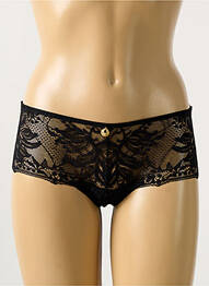 Shorty efect material satinat negru AUBADE femme