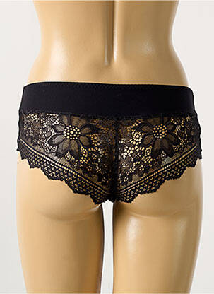 Shorty efect material satinat negru SIMONE PERELE femeie