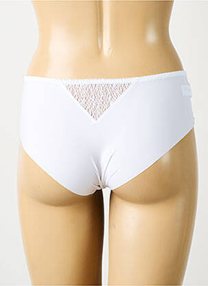 Shorty efect material satinat alb SIMONE PERELE femeie
