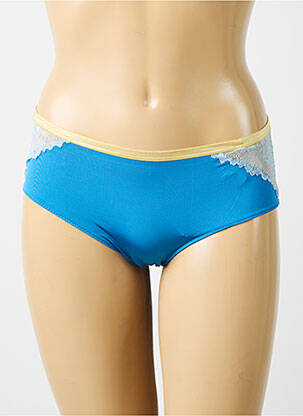 Shorty efect material satinat albastru MEY femeie