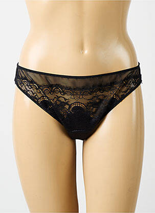 Shorty efect material satinat negru MARIE JO femeie