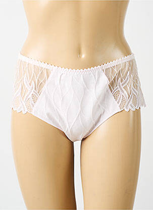 Shorty efect material satinat roz LOUISA BRACQ femeie