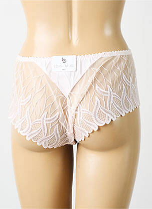 Shorty efect material satinat roz LOUISA BRACQ femeie