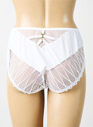 Shorty efect material satinat alb PRIMADONNA femeie