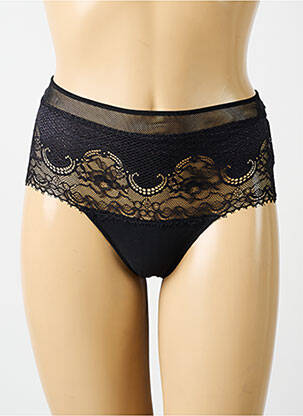 Shorty efect material satinat negru MARIE JO femeie